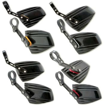 Espejo retrovisor extremo de barra Highsider Wave par negro