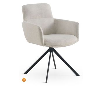 Pack 4 sillones tapizados tweed blanco moteado