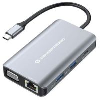 conceptronic donn21g hub 7en 1 usb 32 gen 1 31 gen 1 tipo-c gris