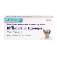 difflam 3mg lozenges mint flavour