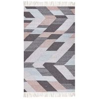 alfombra de yute beige gris rosa 80 x 150 cm hecho a mano borlas nakkas