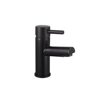 grifo mezclador de lavabo flowy - negro