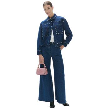 Lola Casademunt Chaqueta CHAQUETA DENIM TACHAS MUJER para mujer