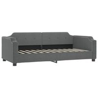 cama para adulto  cama individual  sofa cama tela gris oscuro 80x200 cm