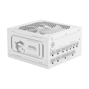 Fuente Alimentación 1000W MSI MAG A1000GL PCIE5 WHITE 80 PLUS Gold Fully-Modular Blanco