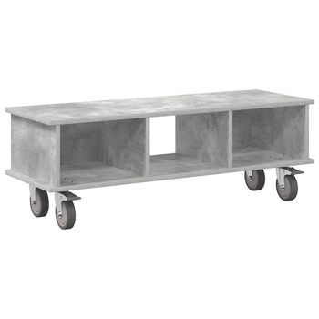 Soporte De Tv | Mueble De Salón | Gabinete De Tv Gris Concreto 100 X 35 X 35 Cm