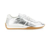 zapatillas de running con cordones en piel laminada silver 40