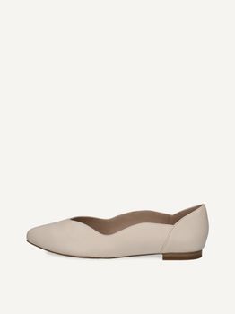 CAPRICE Pumps, white, made of Leather with Block heel, Size 42