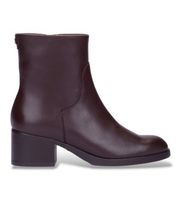 wonders para mujer g-6261 botines de piel isy granate 38 3 a 5cm cremallera casual