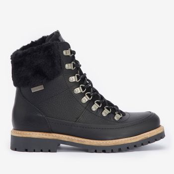 Barbour Woodside Waterproof Leather Lace Up Boots - UK 3