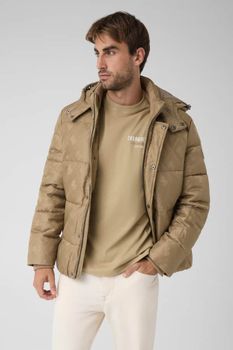 Chaqueta Acolchada Con Monograma
