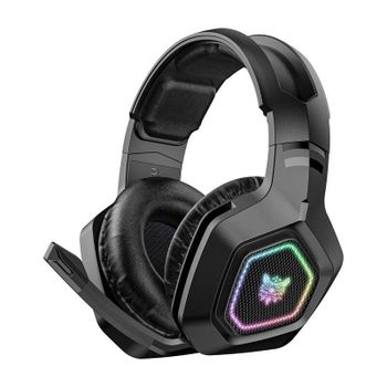 Auriculares Onikuma B100 inalámbricos Bluetooth 5.3 2.4G con micrófono cancelación de ruido negro