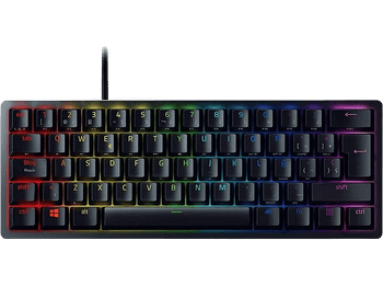 REACONDICIONADO Seminuevo Muy bueno Teclado gaming - Razer Huntsman Mini, USB-C, Retroiluminación Chroma RGB, Negro