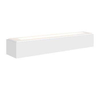 Bambuskäfig - aplique de pared de plástico, blanco, 52 cm, g9