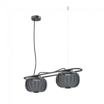 Lámpara de techo led krista fumé (2x19w)