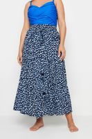 yours falda playera azul moteada mujer curvy y tallas grandes yours