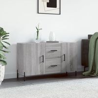 vidaxl aparador de madera de ingenieria gris sonoma 100x36x60 cm