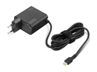 cargador para portatil - lenovo 65w usb-c adaptador de pared eu pin 100-240v negro