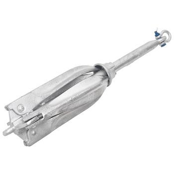 Ancla Plegable Hierro Fundido Galvanizado Caliente Plata 10 Kg Vidaxl
