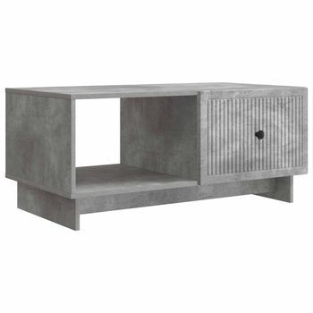Mesa De Café Gris Hormigón 90 X 50 X 40 Cm Madera De Ingeniería Vidaxl