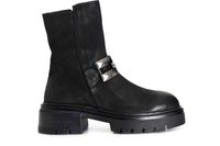 botin de mujer de nobuk con bocado de caballo black 36
