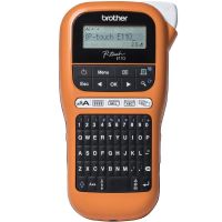 impresora transferencia termica brother pt-e110 qwerty negro naranja 180x180 dpi
