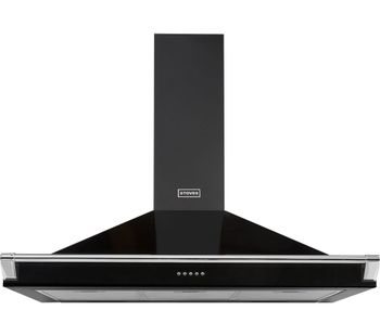 STOVES Richmond S1100 Chimney Cooker Hood - Black, Black