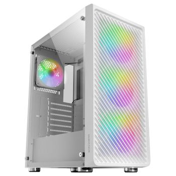 Mars Gaming MC-F ARGB Semi Tower Cristal Templado USB 3.2 Blanca