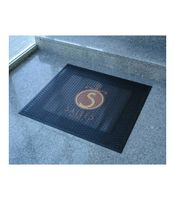 felpudo goma caucho premium scrape - logo personalizado - exteriorinterior