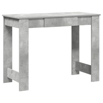 Escritorio De Madera Contrachapada Gris Hormigón 100x45x75 Cm Vidaxl