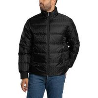 armani exchange cazadora chaqueta acolchada con estampado de logotipo para hombre
