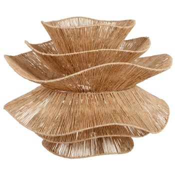 Lámpara de techo no electrificada de yute en 4 niveles Ø54 cm
