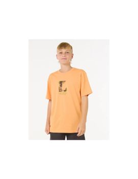 Camiseta Rip Curl Raw Energy Frame Tee - Niño Naranja