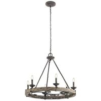 lampara de arana taulbee 6 luces