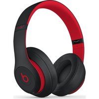 beats decade collection studio 3 wireless bluetooth noise-cancelling headphones - red  black red