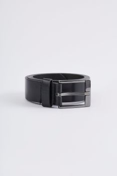 Cinturón Elegante De Cuero Sintético, Negro