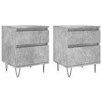 mesitas noche 2 uds madera ingenieria gris hormigon 40x35x50 cm vidaxl