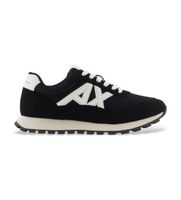 ax armani exchange para hombre xm001960af19388mc024 zapatillas logotipo negro 44 casual poliester