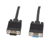 cable vga lanberg ca-vgac-10cc-0030-b 3m conector macho a hembra negro