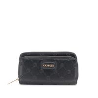 cartera efecto piel con doble cremallera black taglia unica