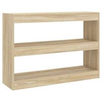estanteriadivisor de espacios color roble sonoma 100x30x72 cm vidaxl