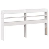 cabecero de cama con estantes madera maciza pino blanco 140 cm vidaxl