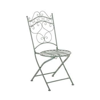 Silla De Jardín Plegable Indra Metal Verde Antiguo 50x40x92 Cm Clp