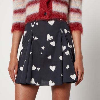 Marni Printed Cotton-Poplin Mini Skirt - IT 40/UK 8