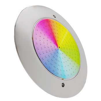 LED ATOMANT Foco de Piscina LED 12W RGB Impermeable IP68 Sumergible, Acero Inoxidable, Cable 2m, con o sin Transformador 220V/12V DC y Mando a Distancia Control Remoto, Control por APP Bluetooth,