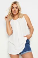 yours top sin mangas blanco mujer curvy y tallas grandes yours