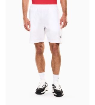 EA7 para hombre. 7M001529_AF21059 Pantalones Cortos Tennis Pro Blanco (XL), Deportivo, Algodón, Sportswear, Multideporte