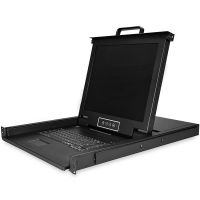 startech consola para armario rack con 8 puertos vga y pantalla de 17