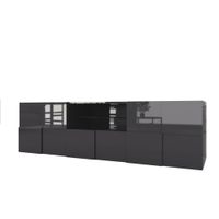 mueble tv en melamina antracita