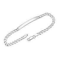 45mm pulsera de plata 925 grabado